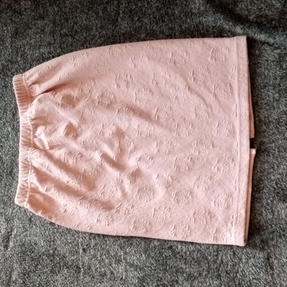 David N vintage blush pink jacquard pencil skirt